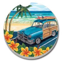 Tropical Beach Car Woody