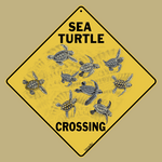 Sea Turtle Crossing Sign